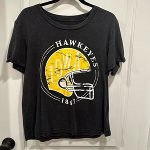 Hawkeyes Black Short Sleeve Tee